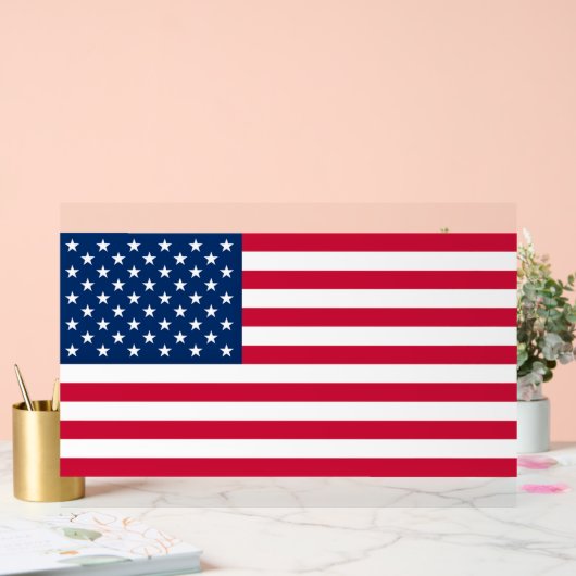 Patriottische Amerikaanse Vlag Acryl Bord (Huwelijk)