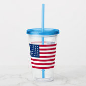 Patriottische Amerikaanse vlag Acryltiumbler Acryl Drinkbeker (Voorkant)