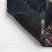 Patriottische Amerikaanse vlag adelaar Muismat (Hoek)