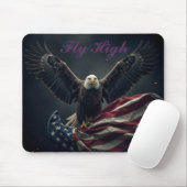 Patriottische Amerikaanse vlag adelaar Muismat (Met muis)