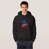 Patriottische Amerikaanse Vlag Adelaar Trots Ameri Hoodie (Voorkant volledig)