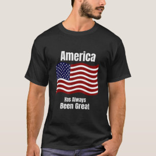 Patriottische Amerikaanse vlag Amerika is altijd G T-shirt