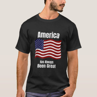 Patriottische Amerikaanse vlag Amerika is altijd G T-shirt