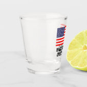 Patriottische Amerikaanse vlag - Amerika weer gewe Shot Glas (Links)