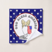 Patriottische Amerikaanse vlag Amerikaanse vlag Pa Bad Handdoek (Wasdoekje)