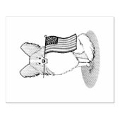 Patriottische Amerikaanse vlag Amerikaanse vlag Pa Rubberstempel (Afrduk)