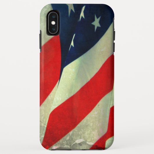 Patriottische Amerikaanse vlag Apple iPhone XS Max Case-Mate iPhone Case (Achterkant)