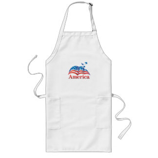 Patriottische Amerikaanse vlag Apron Lang Schort
