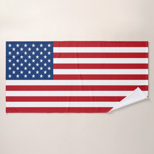 Patriottische Amerikaanse vlag badhanddoek set Bad Handdoek (Badhanddoek)