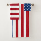 Patriottische Amerikaanse vlag badhanddoek set Bad Handdoek (Insitu)