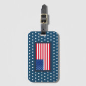 Patriottische Amerikaanse vlag Bagagelabel Gift (Voorkant (verticaal))
