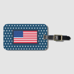 Patriottische Amerikaanse vlag Bagagelabel Gift