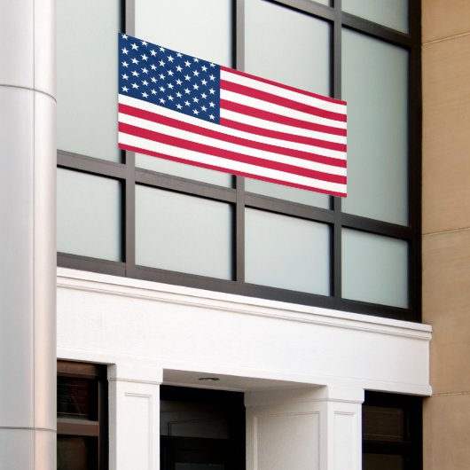 Patriottische Amerikaanse vlag Banner USA (Buitenkant Gebouw)