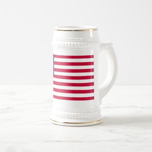 Patriottische Amerikaanse Vlag Beer Stein Bierpul (Voorkant rechts)