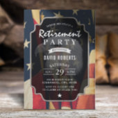 Patriottische Amerikaanse vlag bij de militaire af Kaart