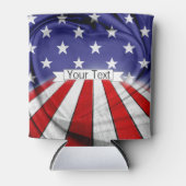 Patriottische Amerikaanse vlag Blikjeskoeler (Voorkant)