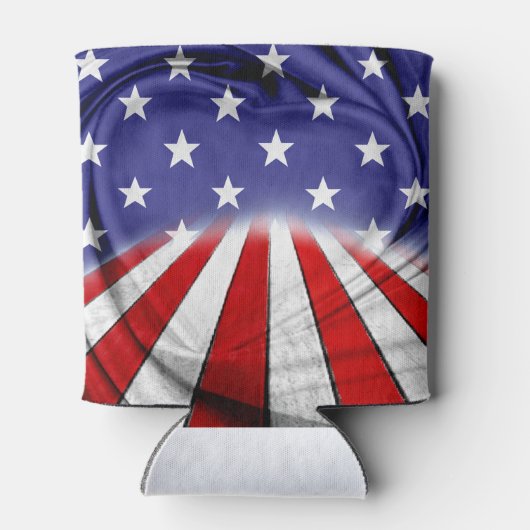 Patriottische Amerikaanse vlag Blikjeskoeler (Achterkant)