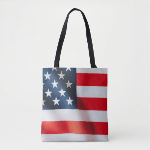 Patriottische Amerikaanse Vlag Boodschappentas – S Tote Bag