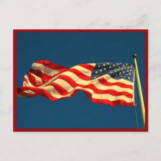 Patriottische Amerikaanse vlag Briefkaart