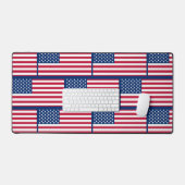 Patriottische Amerikaanse vlag Bureaumat (Keyboard & Muis)