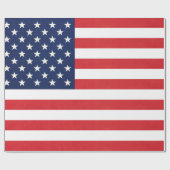 Patriottische Amerikaanse vlag Cadeaupapier (Vlak)