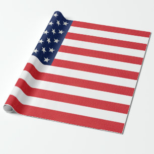 Patriottische Amerikaanse vlag Cadeaupapier