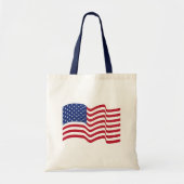 Patriottische Amerikaanse vlag Canvas tas (Voorkant)