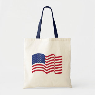 Patriottische Amerikaanse vlag Canvas tas