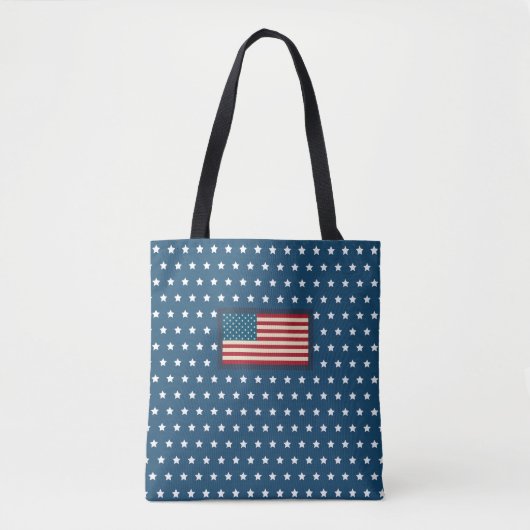 Patriottische Amerikaanse vlag Canvas tas Gift (Voorkant)
