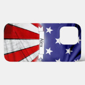 Patriottische Amerikaanse vlag Case-Mate iPhone Case (Achterkant (horizontaal))