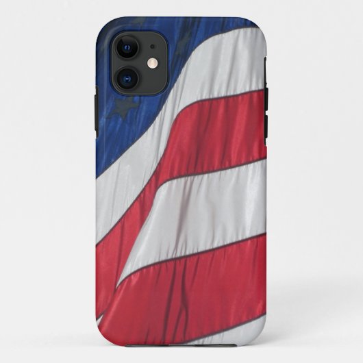 Patriottische Amerikaanse vlag Case-Mate iPhone Case (Achterkant)