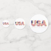 Patriottische Amerikaanse vlag Confetti (Voorkanten)