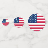 Patriottische Amerikaanse vlag Confetti (Achterkanten)