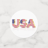 Patriottische Amerikaanse vlag Confetti (Kleine voorkant)