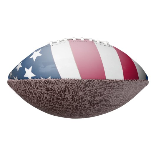 Patriottische Amerikaanse vlag, Cool Fun Wereldbol American Football (Gedraaid 270)