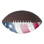 Patriottische Amerikaanse vlag, Cool Fun Wereldbol American Football (Voorkant)