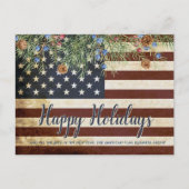  Patriottische Amerikaanse vlag Corporate Business Feestdagenkaart (Voorkant)