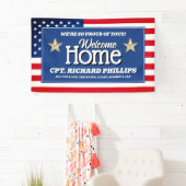 Patriottische Amerikaanse vlag Custom Military Wel Spandoek (Insitu)