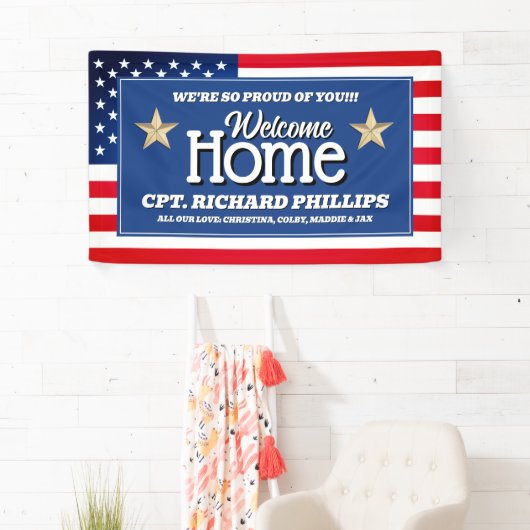 Patriottische Amerikaanse vlag Custom Military Wel Spandoek (Insitu)