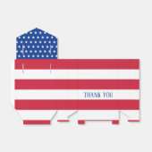 Patriottische Amerikaanse vlag Dank je wel Bedankdoosjes (Uitgevouwen)