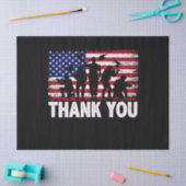 Patriottische Amerikaanse vlag Dank je wel Tissuepapier (Craft)