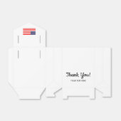 Patriottische Amerikaanse vlag, dank u wel voor Fa Bedankdoosjes (Uitgevouwen)