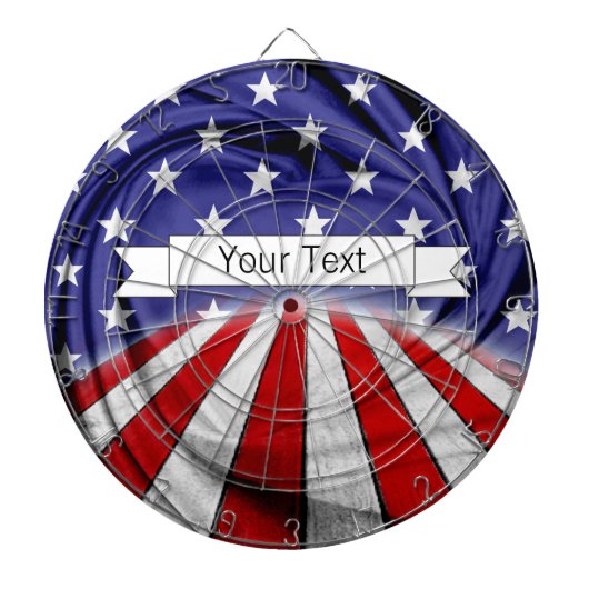 Patriottische Amerikaanse vlag Dartbord (Voorkant)