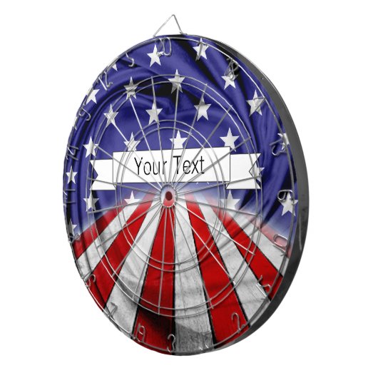 Patriottische Amerikaanse vlag Dartbord (Voorkant Rechts)