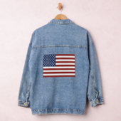 Patriottische Amerikaanse vlag Denim jas voor dame Denim Jacket (Hangar)