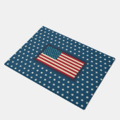 Patriottische Amerikaanse Vlag Deurmat Geschenk (Schuin)