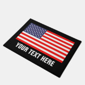 Patriottische Amerikaanse vlag deurmat voor thuis  (Schuin)