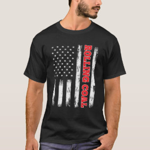 Patriottische Amerikaanse vlag Diesel Power Rollin T-shirt