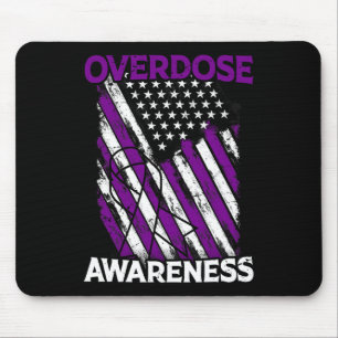 Patriottische Amerikaanse vlag Drug Overdose Opioi Muismat