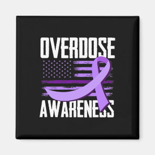 Patriottische Amerikaanse vlag Drugs Overdosis Opi Magneet